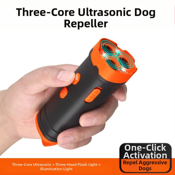 Ultraheli suure võimsusega kolmetuumaline koerte peletaja, haukumisvastane seade, koerte treeningvahend, peletusvahend koerte hammustuste ja haukumise ennetamiseks, enesekaitseks ja hammustusvastane