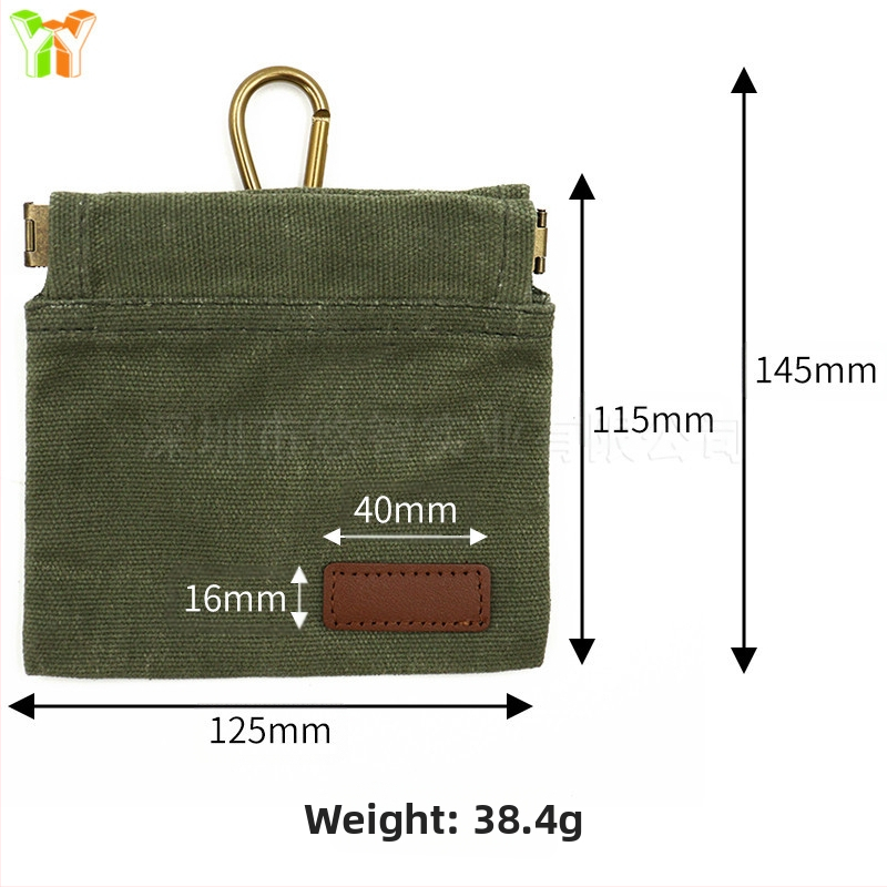 В наличност платнена торбичка за кучешка храна, висяща на кръста, водоустойчива еластична затворена торбичка за хранене на домашни любимци, преносима торбичка за кучешка храна за разходка