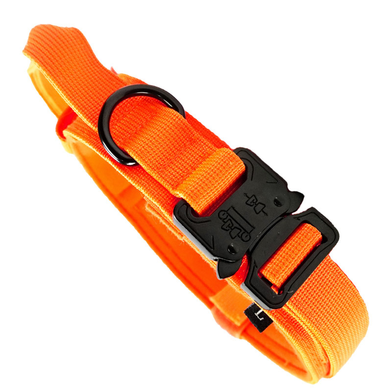 Naminių gyvūnėlių antkaklis vidutiniams ir dideliems šunims, taktinis antkaklis, pastorintas šunų antkaklis, šunų antkaklis, kuris nesmaugia kaklo, karinis šunų antkaklis