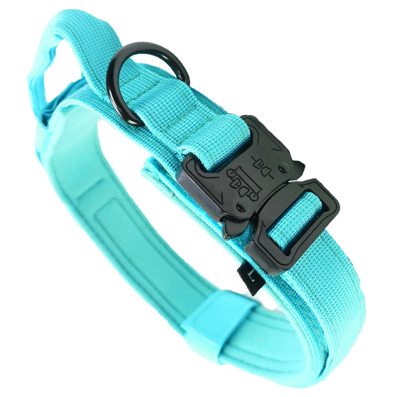 Naminių gyvūnėlių antkaklis vidutiniams ir dideliems šunims, taktinis antkaklis, pastorintas šunų antkaklis, šunų antkaklis, kuris nesmaugia kaklo, karinis šunų antkaklis