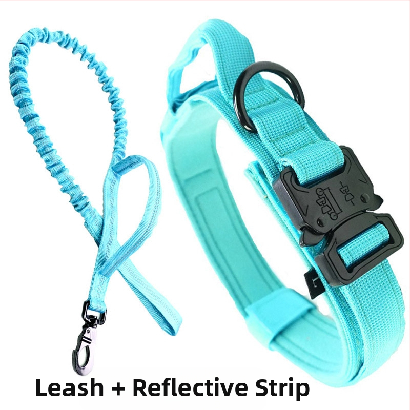 Naminių gyvūnėlių antkaklis vidutiniams ir dideliems šunims, taktinis antkaklis, pastorintas šunų antkaklis, šunų antkaklis, kuris nesmaugia kaklo, karinis šunų antkaklis