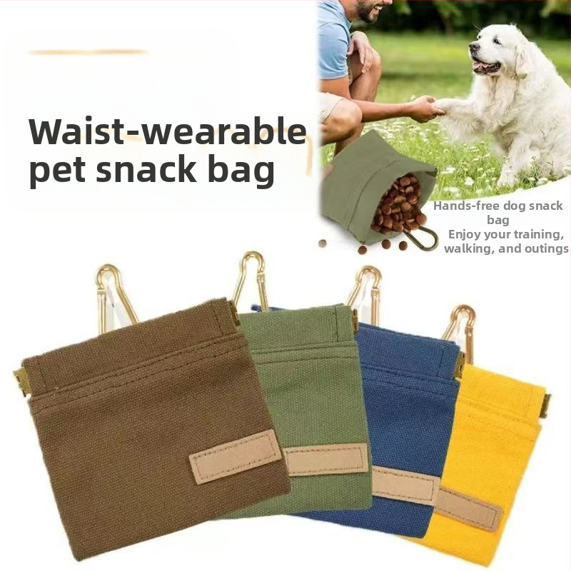 Piiriülene kuum uus lemmikloomade söötmiskott treeningvöökott lemmikloomatoidu väike rippuv kott