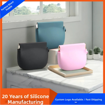 Nauja silikoninė šrapnelio formos monetų laikymo piniginė su rankomis užrišama sagtimi, silikoninė lūpų dažų laikymo piniginė, ausinių ir raktų laikymo piniginė