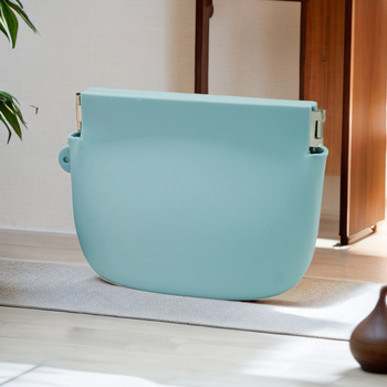 Nauja silikoninė šrapnelio formos monetų laikymo piniginė su rankomis užrišama sagtimi, silikoninė lūpų dažų laikymo piniginė, ausinių ir raktų laikymo piniginė