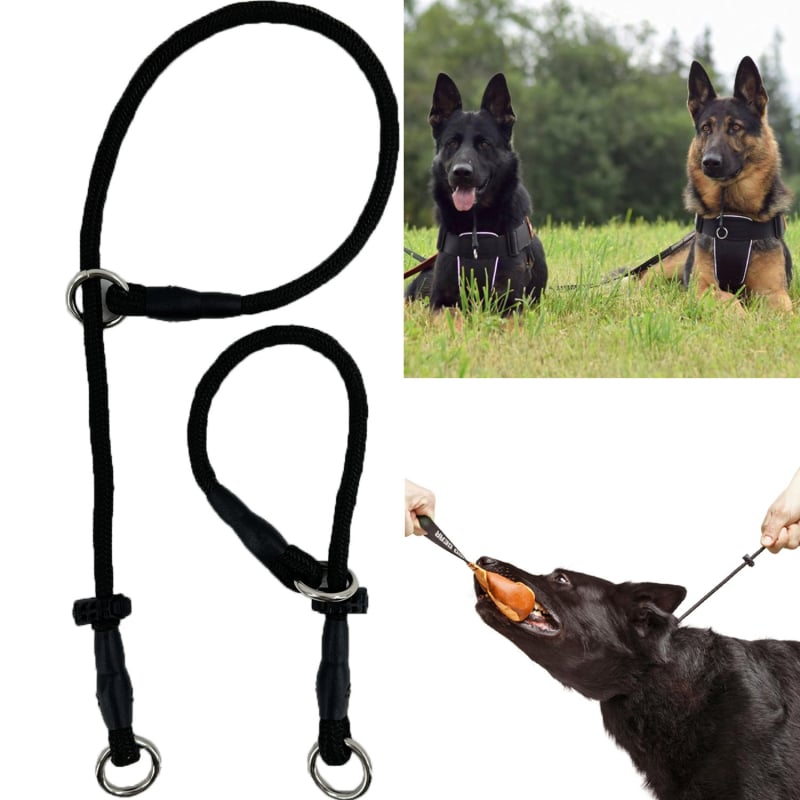 Frânghie specială de sufocare pentru animale de companie, frânghie de tracțiune pentru dresajul câinilor în aer liber, frânghie de tracțiune rezistentă la explozii cu lanț P pentru dresajul animalelor de companie