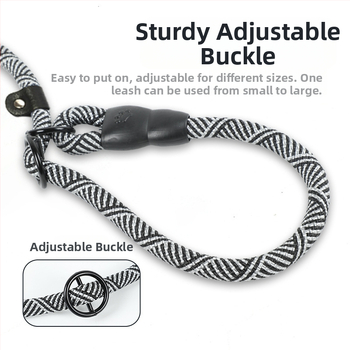 Piiriülene koerakett lemmikloomade jalutusrihm plahvatuskindel integreeritud P-köis P-ketiga õuerihm koerte jalutusrihm keskmistele ja suurtele koertele