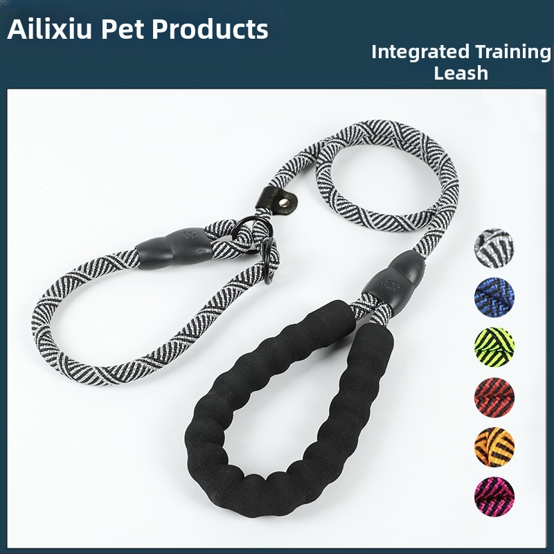 Piiriülene koerakett lemmikloomade jalutusrihm plahvatuskindel integreeritud P-köis P-ketiga õuerihm koerte jalutusrihm keskmistele ja suurtele koertele