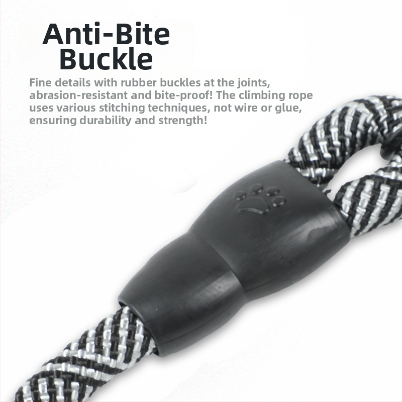 Трансгранична верига за кучета, каишка за домашни любимци, взривоустойчива, интегрирана P-въже, P-верига, външна каишка, въже за разходка на кучета, средни и големи кучета