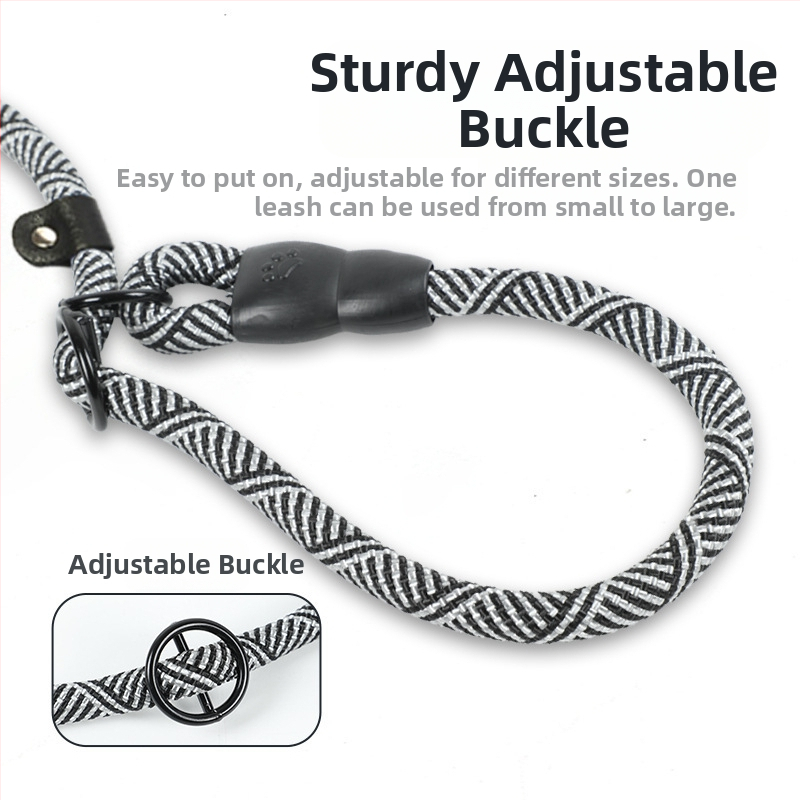 Трансгранична верига за кучета, каишка за домашни любимци, взривоустойчива, интегрирана P-въже, P-верига, външна каишка, въже за разходка на кучета, средни и големи кучета