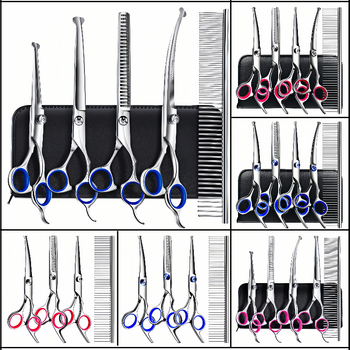 Foarfece de tuns pentru câini, cele mai bine vândute, din oțel, profesionale pentru îngrijirea animalelor de companie, dintr-o singură piesă