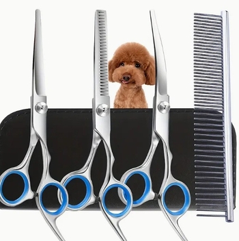Ψαλίδι κουρέματος σκύλων με τις καλύτερες πωλήσεις σε είδη κατοικίδιων, επαγγελματικό ψαλίδι περιποίησης κατοικίδιων από ατσάλι, μονοκόμματο