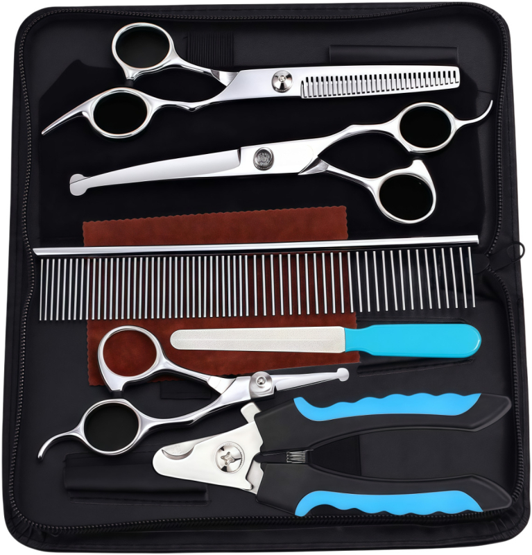 Foarfece de tuns pentru câini, cele mai bine vândute, din oțel, profesionale pentru îngrijirea animalelor de companie, dintr-o singură piesă