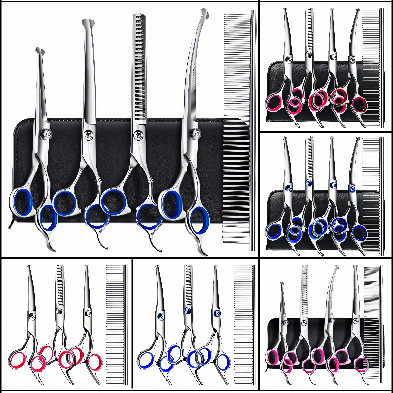 Foarfece de tuns pentru câini, cele mai bine vândute, din oțel, profesionale pentru îngrijirea animalelor de companie, dintr-o singură piesă
