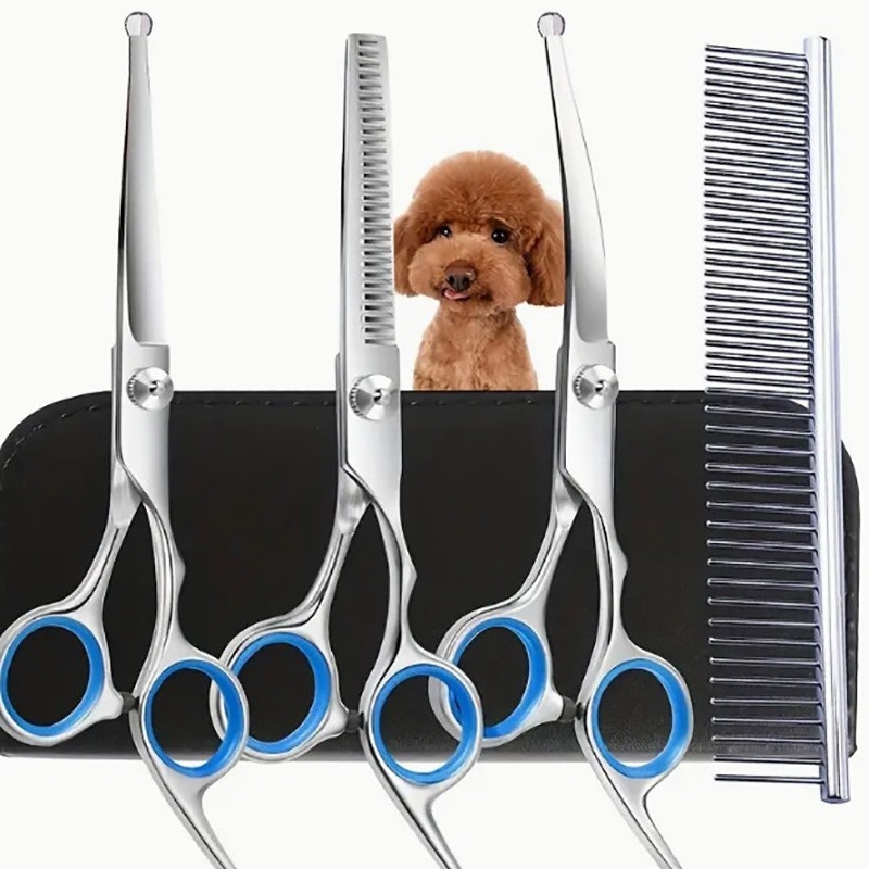 Foarfece de tuns pentru câini, cele mai bine vândute, din oțel, profesionale pentru îngrijirea animalelor de companie, dintr-o singură piesă