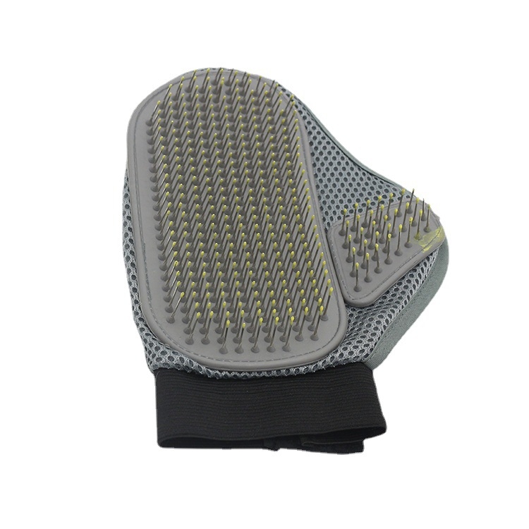 Mănuși de baie pentru câini de companie, mănuși de masaj, perie de baie, îndepărtează părul plutitor, mănuși de pieptene cu ac blând