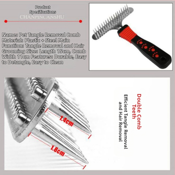 Suurele, keskmisele ja väikesele koerale mõeldud kamm, kaherealine kamm, nõelkamm, paks karv, kuldne karv, kaisukaru, kassi servaga, lambakoera kamm, hari, karvaeemalduse tööriist