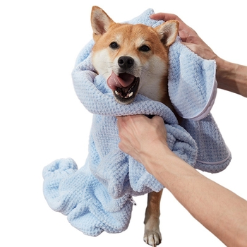 Абсорбираща кърпа за домашни любимци, удебелена, бързосъхнеща, кърпа за баня за кучета и котки Bixiong