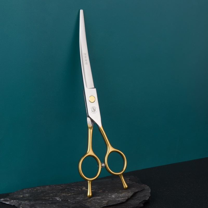 7-инчови ножици за красота на домашни любимци, ножици за зъби, плоски ножици, ножици за подстригване на косми за домашни любимци, ножици за извита коса за рязане на кучета, инструменти за котки, костюм