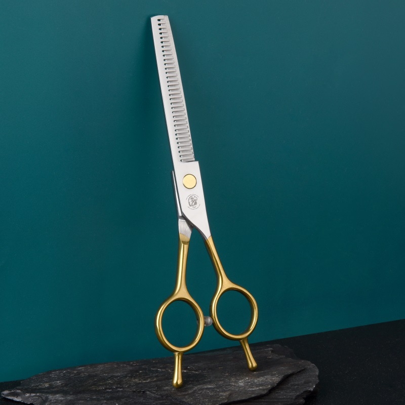 7-инчови ножици за красота на домашни любимци, ножици за зъби, плоски ножици, ножици за подстригване на косми за домашни любимци, ножици за извита коса за рязане на кучета, инструменти за котки, костюм