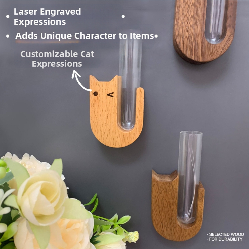Кутия за възпоменание от масивна дървесина за домашни любимци, котешка брада, стикер за хладилник, колекция от сувенири, кучешка брада, колекционер