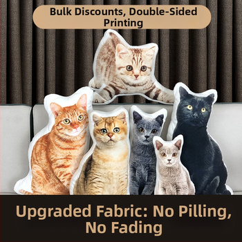 Tulnuka kole padi ilma valge servata, kaheinimesevoodi komplekt, kole kassi foto, kass, koer, nukk, topelt isetegemise padi