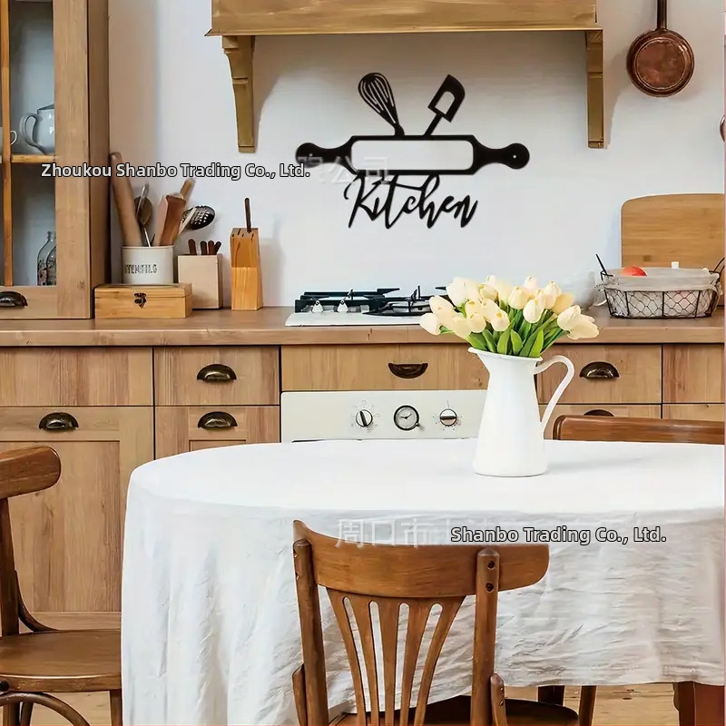 Метални табели за трансгранично ползване, кухненски табели, стенна декорация, обикновени метални кухненски декоративни табели, Великден