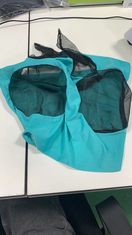 Nauja tarpvalstybinė kvėpuojanti arklio kaukė nuo uodų, vabzdžių įkandimų, skraidančios arklio kaukė, nuimama jojimo reikmenys