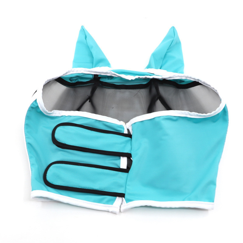 Nauja tarpvalstybinė kvėpuojanti arklio kaukė nuo uodų, vabzdžių įkandimų, skraidančios arklio kaukė, nuimama jojimo reikmenys