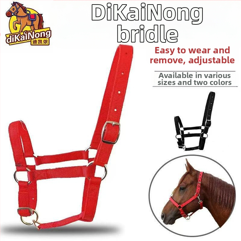 Сбруя Decathlon, поларена възглавница за юзда, противоизносваща конна езда, калъф за клетка за коне, размер калъф за кранче за пони