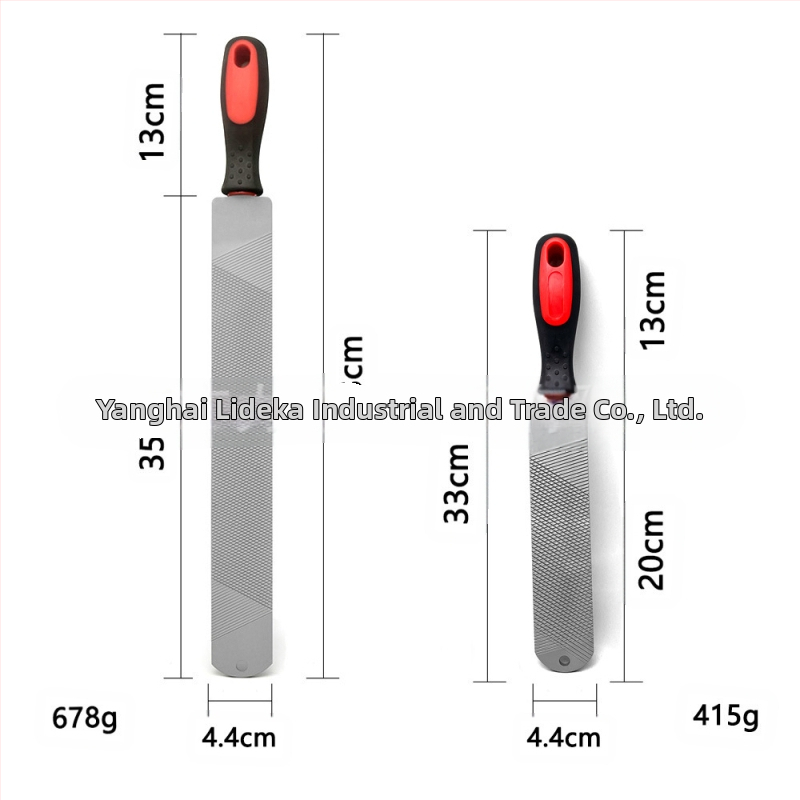 В наличност 8-инчова 14-инчова пила за подкови, двустранен инструмент за ремонт на копита, пила за подкови за коне с дръжка, инструмент за грижа за подкови