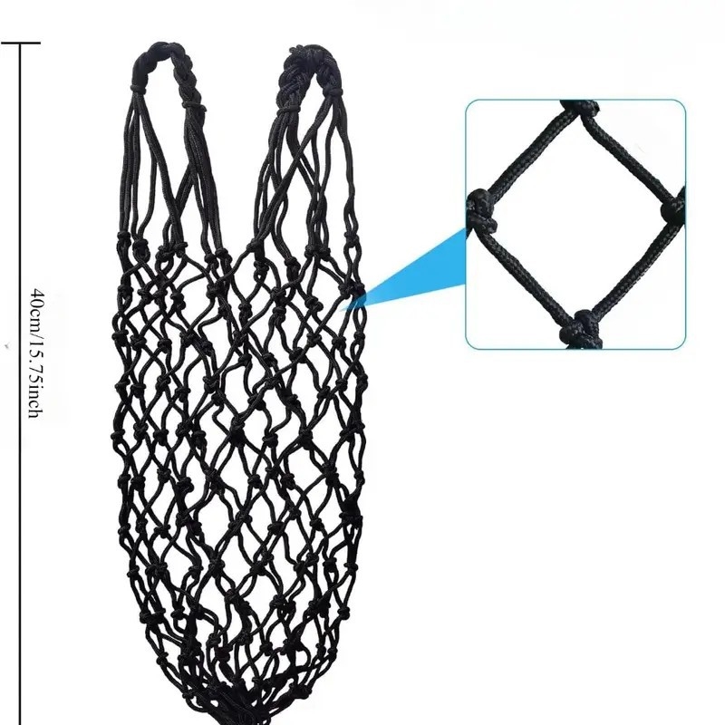 Lassú etetésű szénaháló Ló Szarvasmarha Juh Alpaka Lassú etetésű háló Zsák Ló Fűháló Ló Fűzsák Határon átnyúló szénazsák