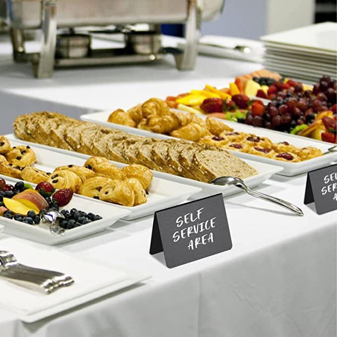 sandėlyje V formos juoda stalo kortelė maža juodos lentos kainų kortelė demonstracinė lenta maža ištrinama daugkartinio naudojimo kaina