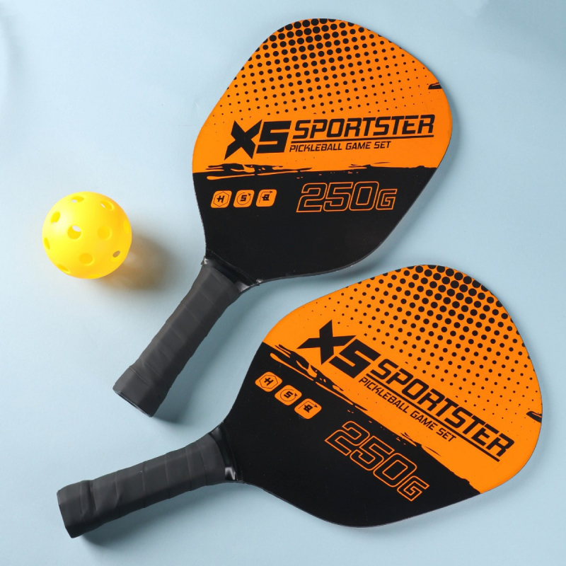 Трансгранична комбинация от ракета за топка за туршия, 2 ракети, изпращане, чанта за 4 топки, оранжева, за открито