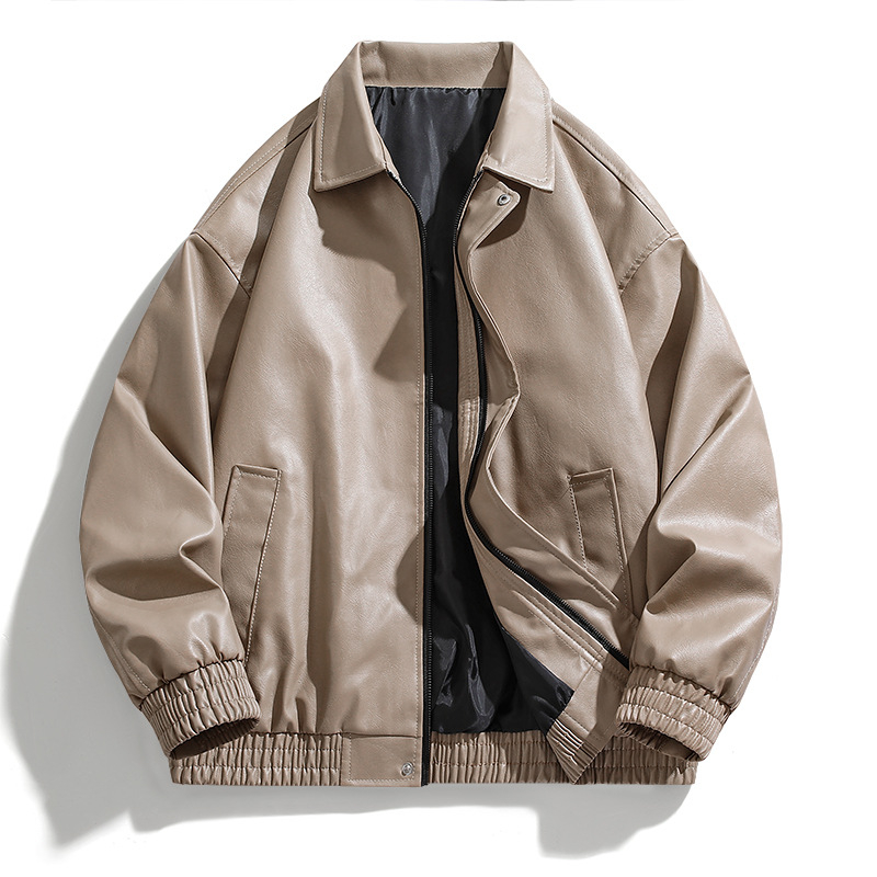 Lu [Tehase otsemüük] Paarijakid Meeste ja naiste lahtised nahast mootorrattuririided Meeste nägusad hiphop-Euroopa ja Ameerika tänavariided