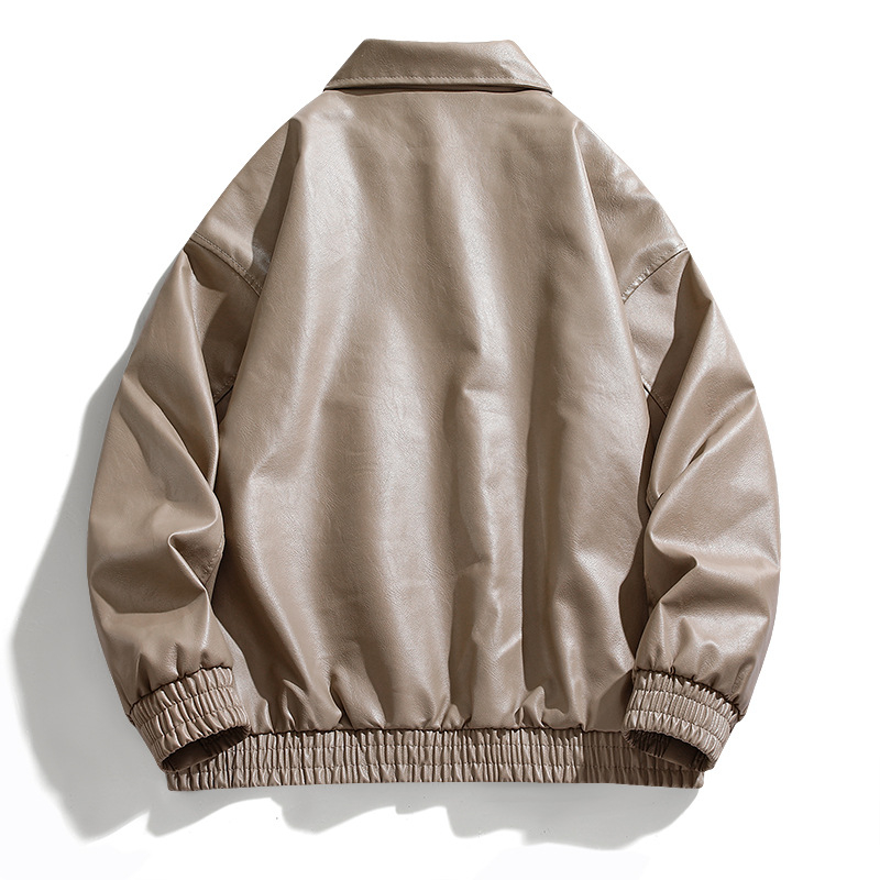 Lu [Tehase otsemüük] Paarijakid Meeste ja naiste lahtised nahast mootorrattuririided Meeste nägusad hiphop-Euroopa ja Ameerika tänavariided