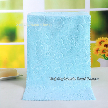 Hulgimüük 30*70 reljeefne karupea värviline rätikuputka ühe dollari suurune pehme imav lintpesurätik