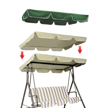 Lauko sūpynių lubų uždangalas, atsparus lietui, lauko rauktas baldakimo uždangalas, kiemo sūpynės, nuimamas ir plaunamas apsauginis uždangalas nuo saulės