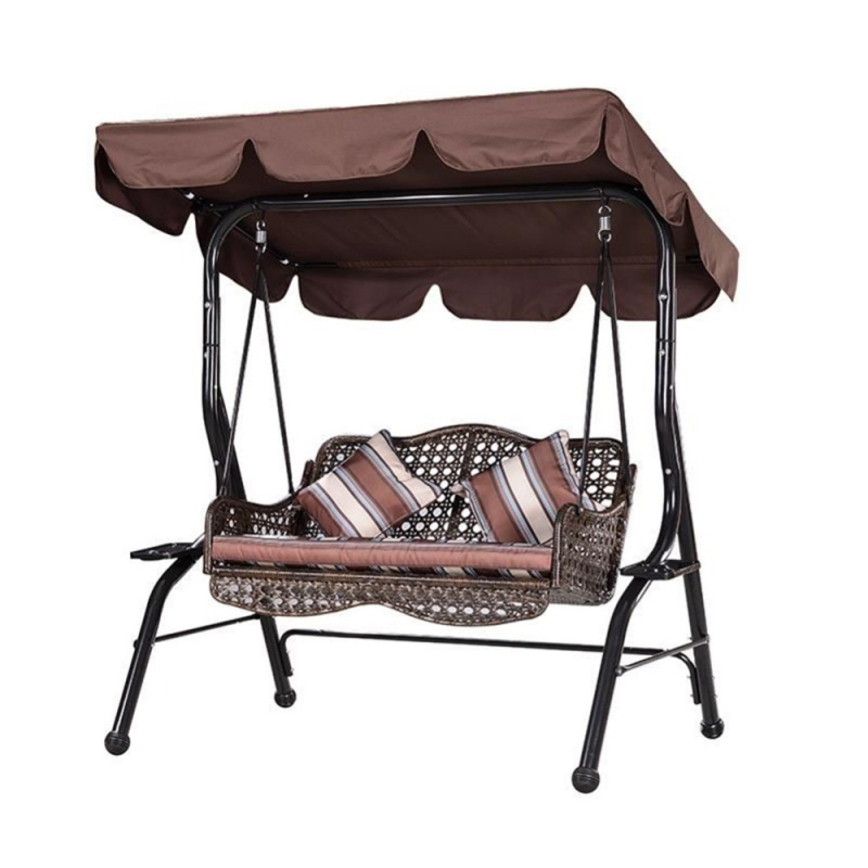 Lauko sūpynių lubų uždangalas, atsparus lietui, lauko rauktas baldakimo uždangalas, kiemo sūpynės, nuimamas ir plaunamas apsauginis uždangalas nuo saulės