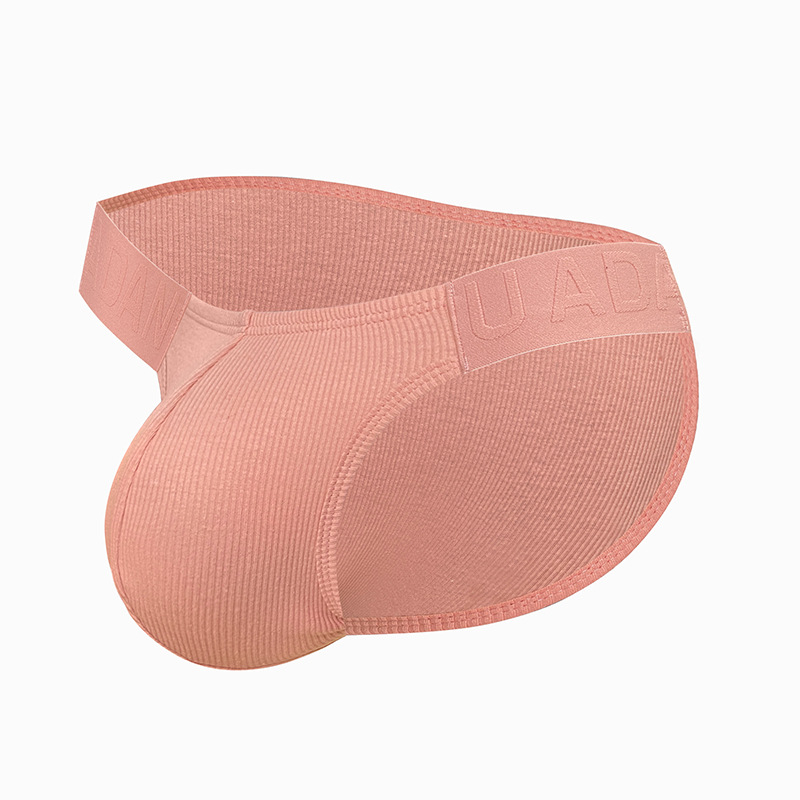 ADANNU Guofeng reljefa raksta seksīga apakšveļa ar augstu dakšiņu vīriešiem, zema jostasvieta, sporta fitnesa biksītes, vītņotas kokvilnas vienkrāsainas