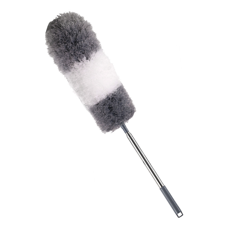 Hulgimüük majapidamises kasutatav elektrostaatiline tolmuhari roostevabast terasest teleskooppainutuskiust puhastuslapp tolmu pühkimise artefakt