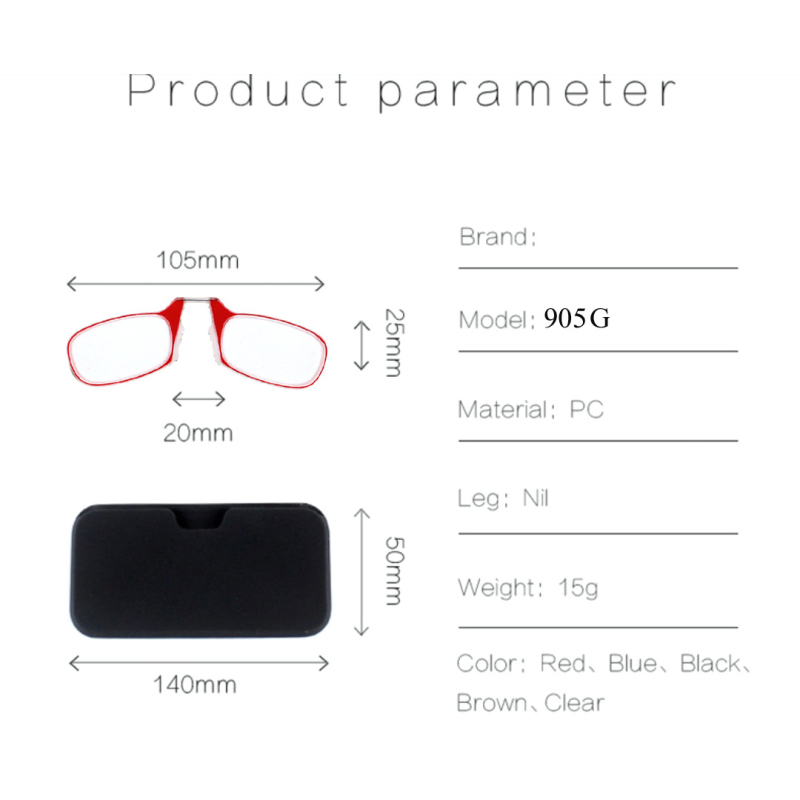 Tarpvalstybinis karšto išpardavimo atnaujintas silikoninis nosies laikiklis, kortelės tipo nosies presbiopsio akiniai, piniginė, mobiliojo telefono nosies laikiklis presbiopsio akiniai