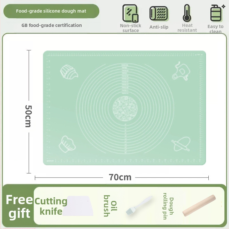 Silikoonist sõtkumismatt, toidukvaliteediga majapidamisnuudlite ja paneelide sõtkumismatt, libisemiskindel, suur, suur pelmeenide valmistamise laud köögile