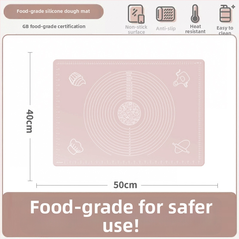 Silikoonist sõtkumismatt, toidukvaliteediga majapidamisnuudlite ja paneelide sõtkumismatt, libisemiskindel, suur, suur pelmeenide valmistamise laud köögile