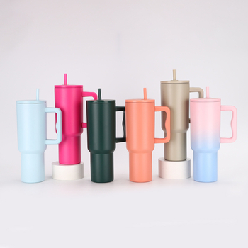 Διασυνοριακό Νέο Προϊόν Τρίτης Γενιάς Ποτήρι Αυτοκινήτου με Λαβή 40oz, Θερμός από Ανοξείδωτο Ατσάλι 304, Ποτήρι Παγωτού Αυτοκινήτου Μεγάλης Χωρητικότητας