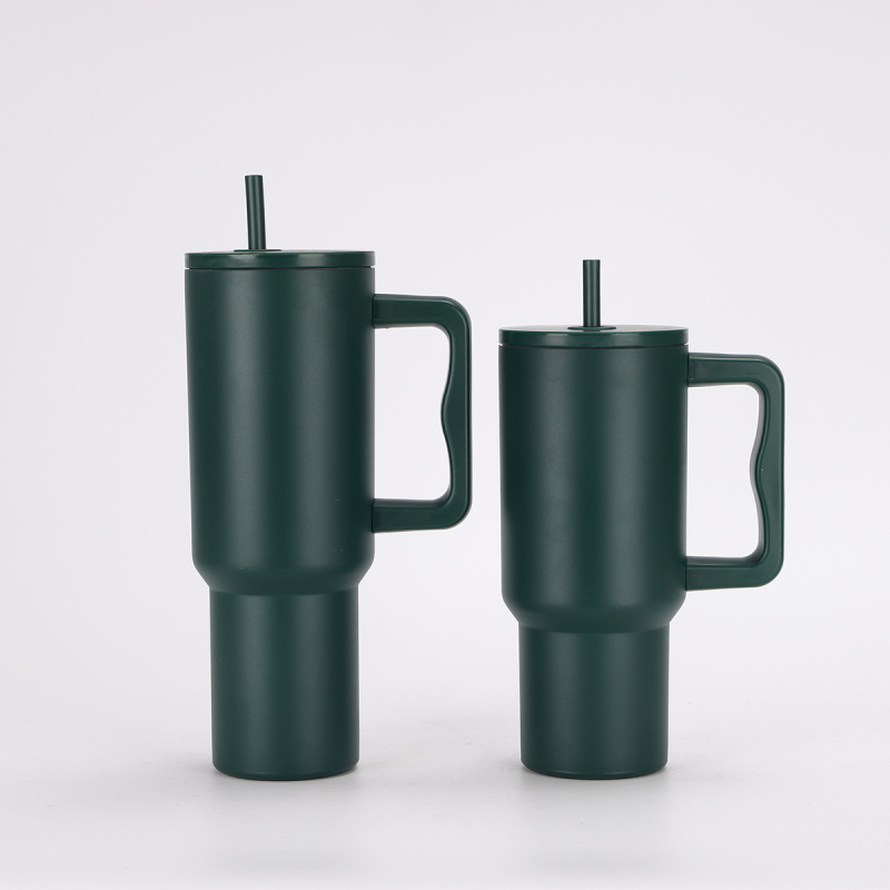 Διασυνοριακό Νέο Προϊόν Τρίτης Γενιάς Ποτήρι Αυτοκινήτου με Λαβή 40oz, Θερμός από Ανοξείδωτο Ατσάλι 304, Ποτήρι Παγωτού Αυτοκινήτου Μεγάλης Χωρητικότητας