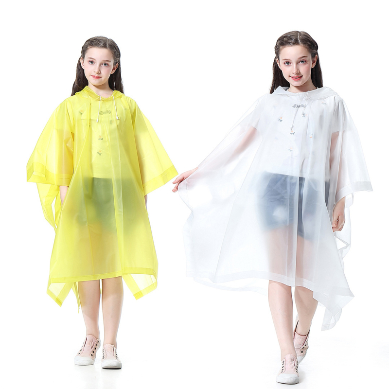 EVA laste ühekordselt kasutatav Cape vihmamantel õues reisimiseks paksendatud meeste ja naiste vihmamantli pontšo tehase hulgimüük kohandatud