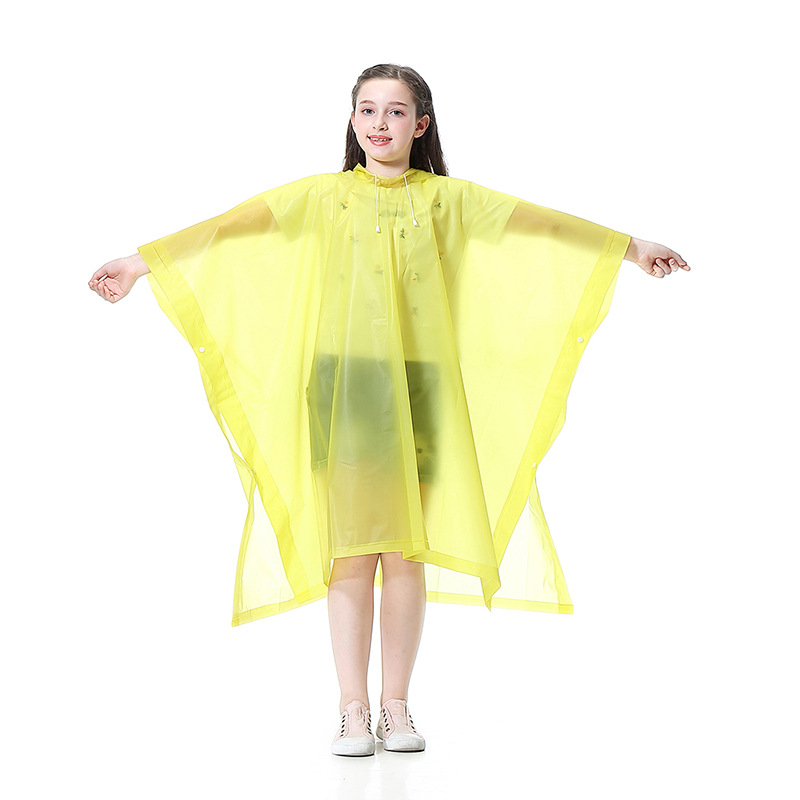 EVA laste ühekordselt kasutatav Cape vihmamantel õues reisimiseks paksendatud meeste ja naiste vihmamantli pontšo tehase hulgimüük kohandatud