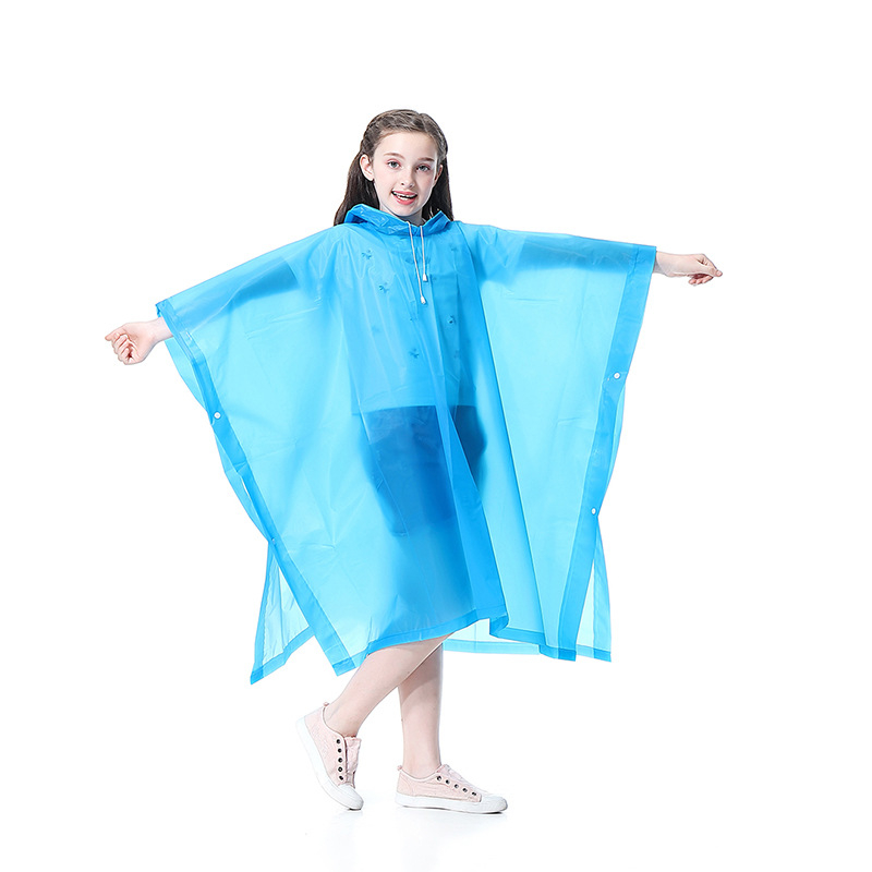 EVA laste ühekordselt kasutatav Cape vihmamantel õues reisimiseks paksendatud meeste ja naiste vihmamantli pontšo tehase hulgimüük kohandatud