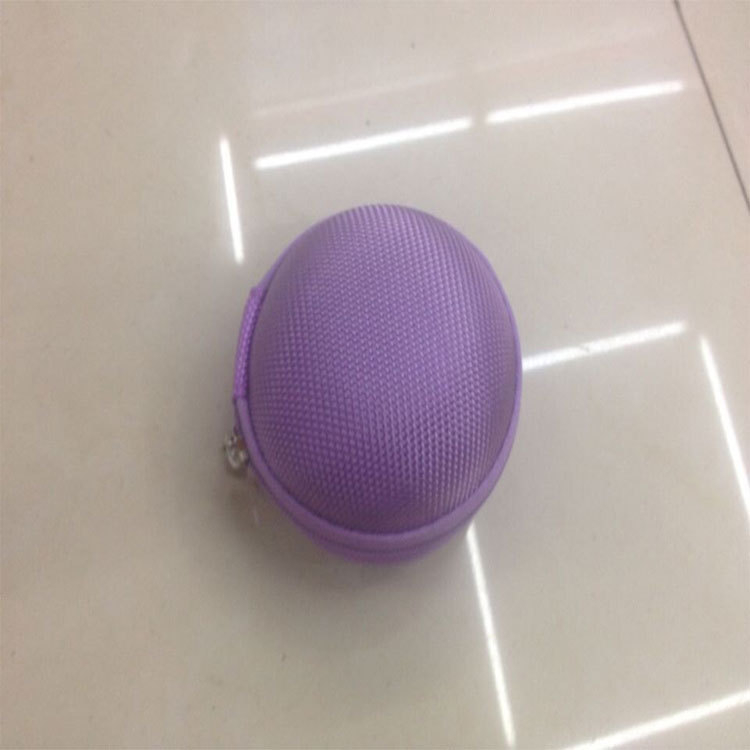 Vandeniui atspari EVA apvali keitimo dėžutė su užtrauktuku, skaitmeninė „Bluetooth“ ausinių laikymo krepšys, EVA duomenų kabelio pakavimo dėžutė