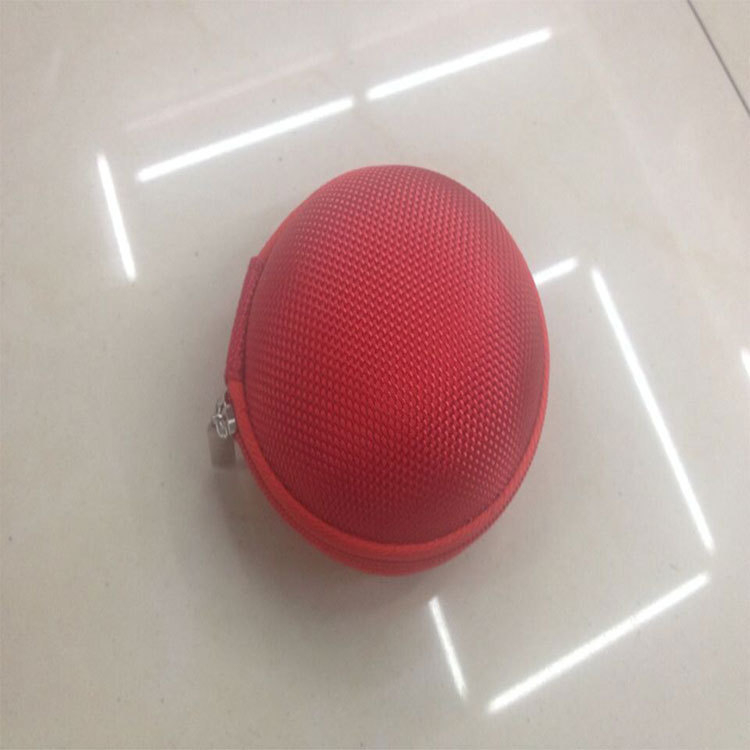 Vandeniui atspari EVA apvali keitimo dėžutė su užtrauktuku, skaitmeninė „Bluetooth“ ausinių laikymo krepšys, EVA duomenų kabelio pakavimo dėžutė